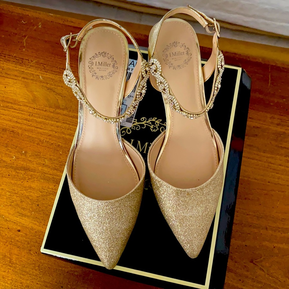 Gold & Diamond Dress Shoes 7M